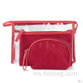 Hadiah Custom Pink Color Stoildry Pouch Purse Bag